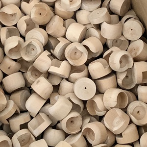 Material <span class=keywords><strong>de</strong></span> madera sin terminar, accesorio <span class=keywords><strong>de</strong></span> pared para cortina, sin pintura, 28MM - Product Image 2