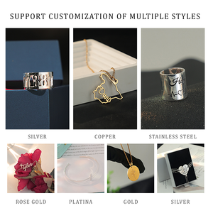 Anello Personalizzato in Acciaio Inossidabile con Personaggio Gatto Cartoon Placcato Oro, Gioiello Trendy da Donna, Regalo Personalizzato - Product Image 5