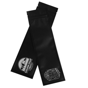 LT tùy chỉnh in màu đen bằng chứng nhựa Gói phẳng Ba bên con dấu Mẫu gói nhỏ Mylar gói bao bì túi - Product Image 4