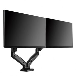 Full Motion Gas Spring <b>Desk</b> Clamp Aluminum Dual LCD Monitor and <b>Desk</b> Laptop <b>Computer</b> Monitor <b>Stand</b>, Laptop and Monitor Arm - Product Image 2