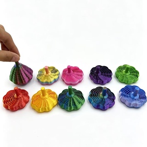 3D Printed Stress Relief Toy - Carrot Tower Spinning Creative <b>Mini</b> Spiral Toy - Product Image 3