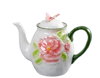 Ensemble de vaisselle en céramique à motif de fleurs de cerisier dessinées à la main, assiettes décoratives pour la maison, vente en gros
