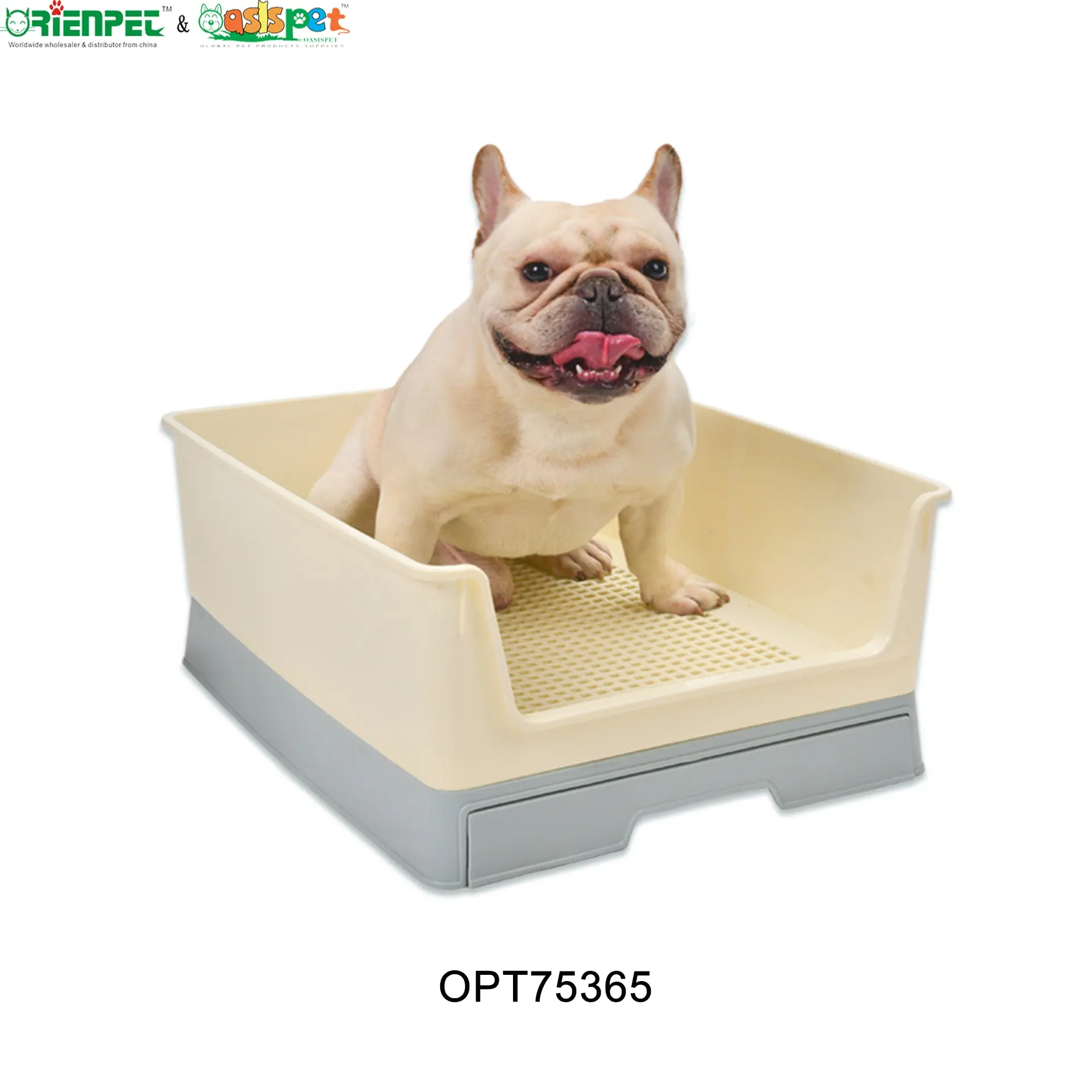 ORTIENPET & OASISPET 반려동물 플라스틱 강아지 화장실 서랍 준비 재고 OPT75365 반려동물 제품