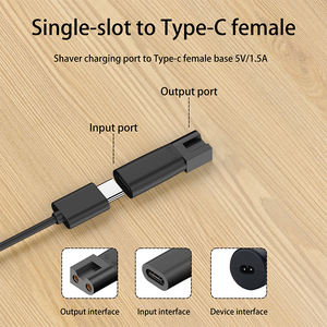 布劳恩系列<span class=keywords><strong>3</strong></span> 5 7 9 6 1 XT5电动剃须刀的C型剃须刀充电器适配器充电转换器 - Product Image 4
