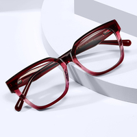 Monture de lunettes optiques carrées souples en acétate Partagas avec charnière à ressort anti-lumière bleue pour femmes – Vente en gros