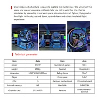 HOT 6 DOF-Simulateur de Vol pour Entraînement Avion, Jeu Vr, Mouvement Dynamique, Double Chaise, Joystick, Cockpit Volant, Machine Simulée