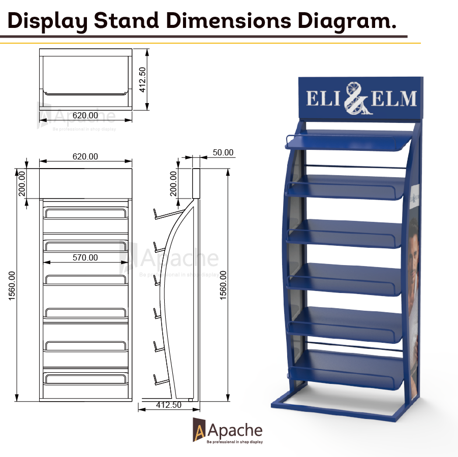 Customized Metal Pillow Display Stand for Supermarket Shelves for Storefront Presentation — view 2