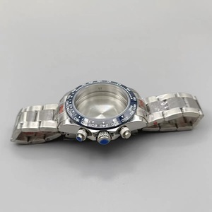 Pièces de montre Mod Parts Mulan, lunette en céramique couleur, boîtier en acier inoxydable 39 mm, bracelet poli moyen pour mouvement chronographe à quartz VK63 - Product Image 2
