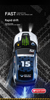 Simulación 2,4g tracción en las cuatro ruedas drift Racing spray niños competitivo control remoto coche de juguete Nissan GTR coche de control remoto