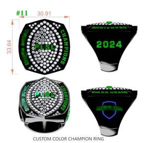 <span class=keywords><strong>Anello</strong></span> Personalizzato per Campionato 2025, <span class=keywords><strong>Anello</strong></span> Sportivo per Calcio, Baseball, Basket e Sport Fantasy - Product Image 5