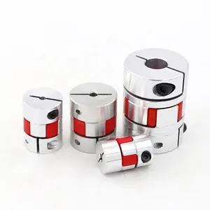 Aluminum Alloy High Torque Capacity Curved Jaw-type Flexible Coupling Servomotor Stepmotor Connect Coding Coupling Lead Screw