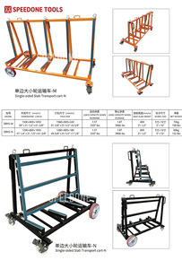 Factory Direct Single-sided Adjustable 1.5T Transport <strong>Cart</strong> and Slab Transporter for Construction Site Warehouse Glass <strong>Handling</strong> - Product Image 6