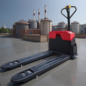 Apilador de palés eléctrico de alta calidad, 1,5 toneladas, capacidad de 2 toneladas, 1,6 M-3,5 m, Walkie Rider con carretilla elevadora apiladora eléctrica - Product Image 4