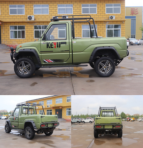 Mini pick-up électrique tout-terrain KEYU 4x4 avec projecteurs de toit, cabine simple, camion agricole - Product Image 4