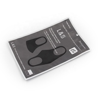 Sachet en plastique souple imprimé sur mesure, scellé sur 3 côtés, avec film de lamination brillant en aluminium pour l'emballage de masques faciaux