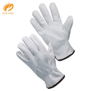 Guantes de Conducir Personalizados para Hombre en Piel de Cabra Flor, Guantes de Trabajo y Seguridad Clásicos en Piel de Oveja y Cabra Genuina - Product Image 1