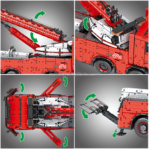 Nouveau <span class=keywords><strong>jouet</strong></span> Mould <span class=keywords><strong>King</strong></span> 19008s compatible MOC APP, camion grue motorisé, grand ensemble de blocs de construction pour garçon - Product Image 4