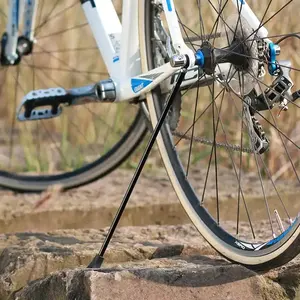 ROCKBROS แร็คที่จอดรถแบบพับได้ป้องกันการลื่นไถลอย่างรวดเร็วขาตั้งจักรยาน MTB ขาตั้งจักรยานถนน ขาตั้งจักรยานไทเทเนียม