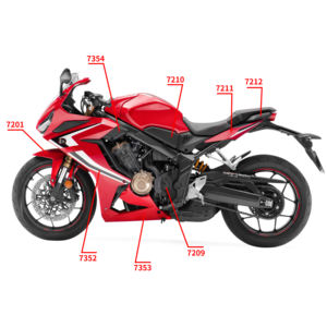 Ensemble de carénages de carrosserie de carénages ABS d'injection de moto XXUN pour HONDA CBR650R <span class=keywords><strong>CBR</strong></span> 650R <span class=keywords><strong>CBR</strong></span> <span class=keywords><strong>650</strong></span> R Accessoires 2019 2020 - Product Image 5