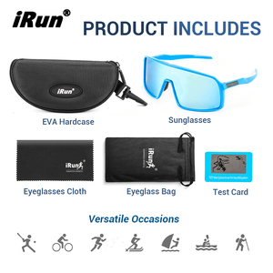 <span class=keywords><strong>IRun</strong></span> logotipo personalizado gafas para correr UV400 gafas de sol deportivas bicicleta de montaña montar carretera gafas de sol al aire libre ciclismo gafas de sol - Product Image 3