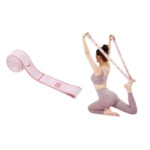 Chanxi – bande de résistance élastique pour yoga, sangle d'étirement pour fitness, danse et exercices, avec marquages de mesure, longueur 10 pieds - Product Image 1
