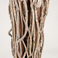 Ensemble de 2 arbres artificiels en ficus de 6,2 pieds de haut avec des troncs en bois véritable et des branches pliables - Décoration d'intérieur réaliste