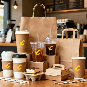 แก้วกระดาษ<span class=keywords><strong>กาแฟ</strong></span>และชาแบบใช้แล้วทิ้งสองชั้น วัสดุรักษ์โลก พิมพ์โลโก้ตามสั่ง ขนาด 4 ออนซ์ 8 ออนซ์ 12 ออนซ์ ขายส่ง - Product Image 6