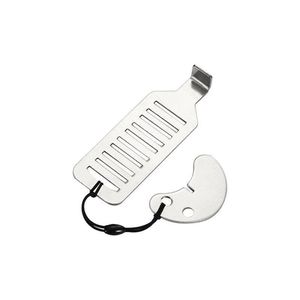 Butée de porte Yuezhi en acier inoxydable, dispositif anti-ouverture pour la maison, les voyages, les hôtels, bloqueur de porte de sécurité avec câble - Product Image 1