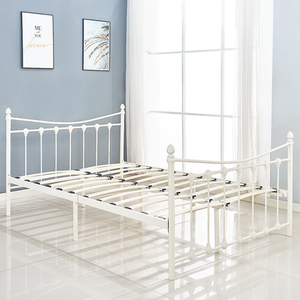 Offre Spéciale – Cadre de <span class=keywords><strong>Lit</strong></span> Double Queen en Acier et Bois Massif SSS Furniture avec <span class=keywords><strong>Rangement</strong></span> 140x160cm Blanc Noir Design Moderne Vente en Gros Usine - Product Image 6