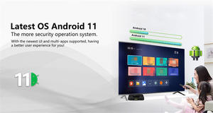 Smart TV Box Android 4K Ultra <span class=keywords><strong>HD</strong></span> Reproductor Multimedia para Streaming de Películas, Juegos y Entretenimiento en el Hogar - Product Image 3