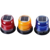 Luces de advertencia intermitentes LED de energía solar de alto brillo, barricada de tráfico, lámpara estroboscópica LED intermitente de seguridad, luz led de camión de 24 voltios