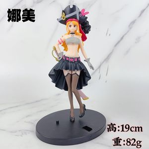 หุ่นโมเดลอนิเมะ8แบบ16ซม. หนึ่งชิ้น, หุ่นแสดงละคร Luffy Nami Zoro Sanji Shanks usopp - Product Image 2