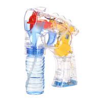 Pistolet à bulles transparent électrique avec son et lumière, avec 2 solutions de bulles, jouets d'été amusants pour enfants, intérieur et extérieur