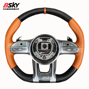 Volant en fibre de carbone personnalisé pour <span class=keywords><strong>Mercedes</strong></span> Benz W204 W205 W207 W211 W212 W213 W221 W222 GLS CLS C63 AMG GT - Product Image 6