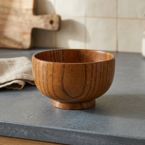Juego de Tazones de Cocina de Madera Ecológica, Diseño Clásico, Duraderos, Acabado Natural, Reutilizables, para Mezclar, Cocinar, Regalos, Servir Alimentos, BS, 6-10 Piezas - Product Image 1