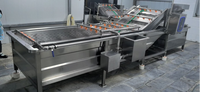 Ligne de traitement des fruits et légumes SHENGHE avec contrôle PLC, fonctions de lavage, séchage et tri, pour fruits à coque