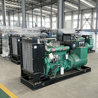 Genset Diesel Rangka Terbuka 100kV Tegangan Tinggi 1250kW untuk Konstruksi Pembangkit Listrik Terpusat