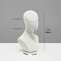 Tête de mannequin femme recouverte de tissu en mousse, support de présentation pour perruques, chapeaux, écharpes, bijoux, vêtements, pour vitrine de magasin