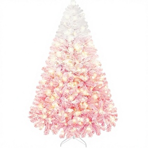 <span class=keywords><strong>Sapin</strong></span> de Noël artificiel pré-éclairé de 1,80 m, 250 lumières incandescentes <span class=keywords><strong>blanc</strong></span> chaud, floqué, en PVC/acier thermolaqué 820 - Product Image 1