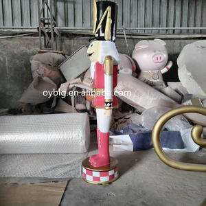 Nouvelle Décoration de Noël en Fibre de Verre, Grand <span class=keywords><strong>Casse</strong></span>-<span class=keywords><strong>Noisette</strong></span> de 240 <span class=keywords><strong>cm</strong></span>, Soldat Jouet - Product Image 4