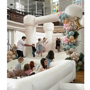 Tất Cả Các Màu Trắng Thiết Kế Mới PVC Bóng Pit Trẻ Em Mềm Bóng Hồ Bơi Với Trượt Chơi Inflatable Bóng Pit - Product Image 2