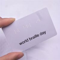 Benutzer definierte NFC Braille Geschenk karte für Blinde