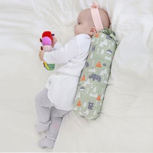 Almohada cilíndrica antivuelco para bebé, cojín de algodón suave con trigo sarraceno para soporte de cuello y posicionamiento de espalda - Product Image 5