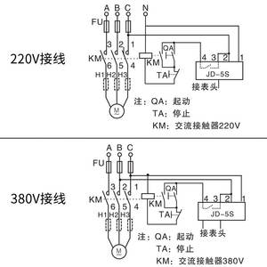 Démarreurs Delixi JD-5S avec protection intégrée 380V triphasé et 220V monophasé pour la protection contre le rotor bloqué - Product Image 1