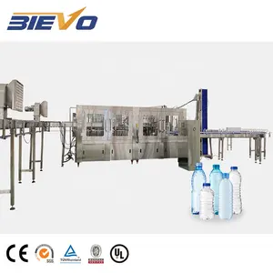 Automatic Beer Bottle Rinsing Filling Capping 3 in 1 PET Bottle Beer Filling Machine