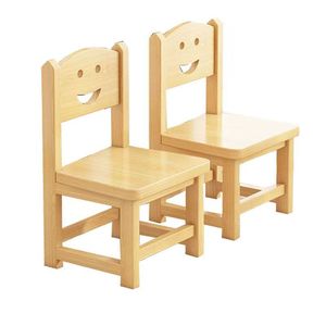 Solid Wood Kids <b>Chair</b> 3.5Cm Thick Legs Durable For Children's Room - Product Image 2