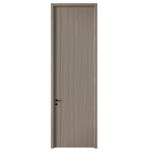 Toptan Hafif Kahverengi Masif Ahşap Salıncak İç Kapılar Özelleştirilmiş Boyut Ev Daire Modern Tasarım Dekoratif Banyo - Product Image 5