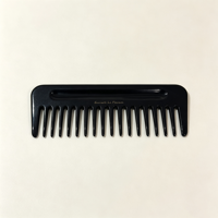Peignes plats en acétate minimalistes et tendance CHUJIAN, peigne à cheveux haut de gamme effet écaille de tortue, brosse démêlante quotidienne de luxe avec logo en feuille d'or