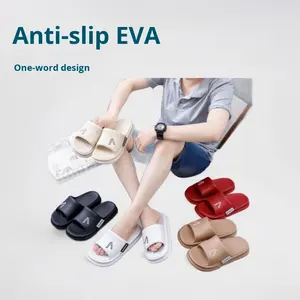 Claquettes antidérapantes à bout ouvert en EVA pour couple, épaissies, rouges, pour hommes et femmes, idéales pour l'été, les fêtes, l'intérieur, haut de gamme, pour fiançailles et dîner de mariage - Product Image 3