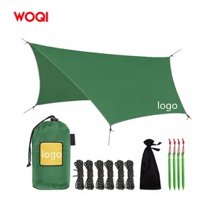 Woqi proteção de lona impermeável portátil, abrigo de lona lona borboleta chuva